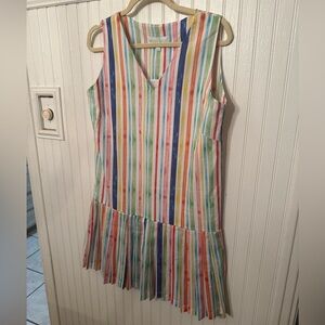 Brooke Wright Striped Tennis Medium Dress